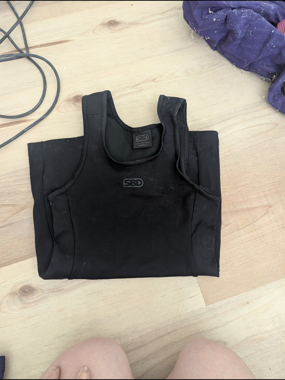 SBD Coveted All Black Singlet